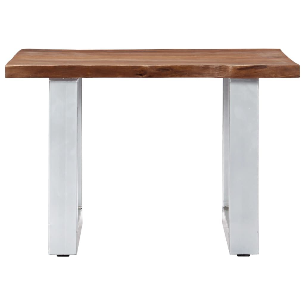 Salontafel Acaciahout 60x60 - Natuurlijke Rand - 42% Korting!