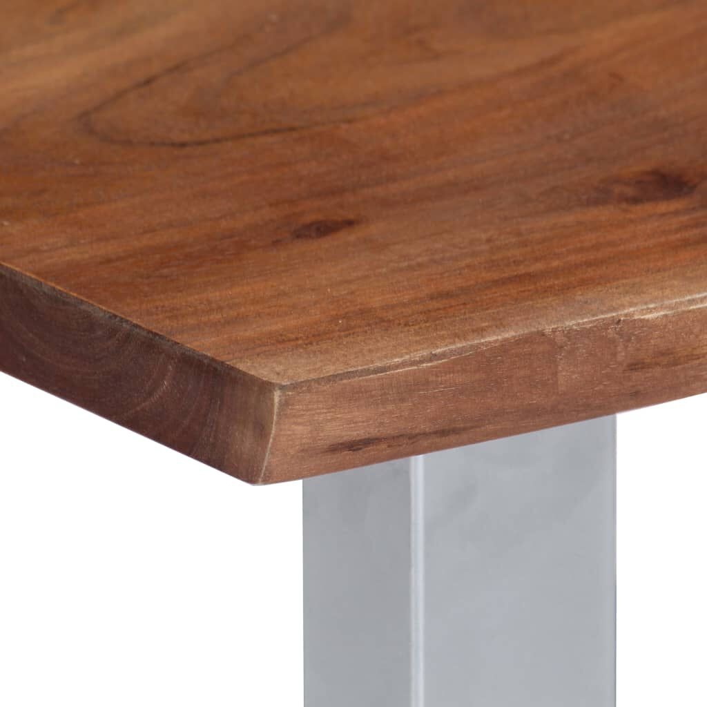 Salontafel Acaciahout 60x60 - Natuurlijke Rand - 42% Korting!