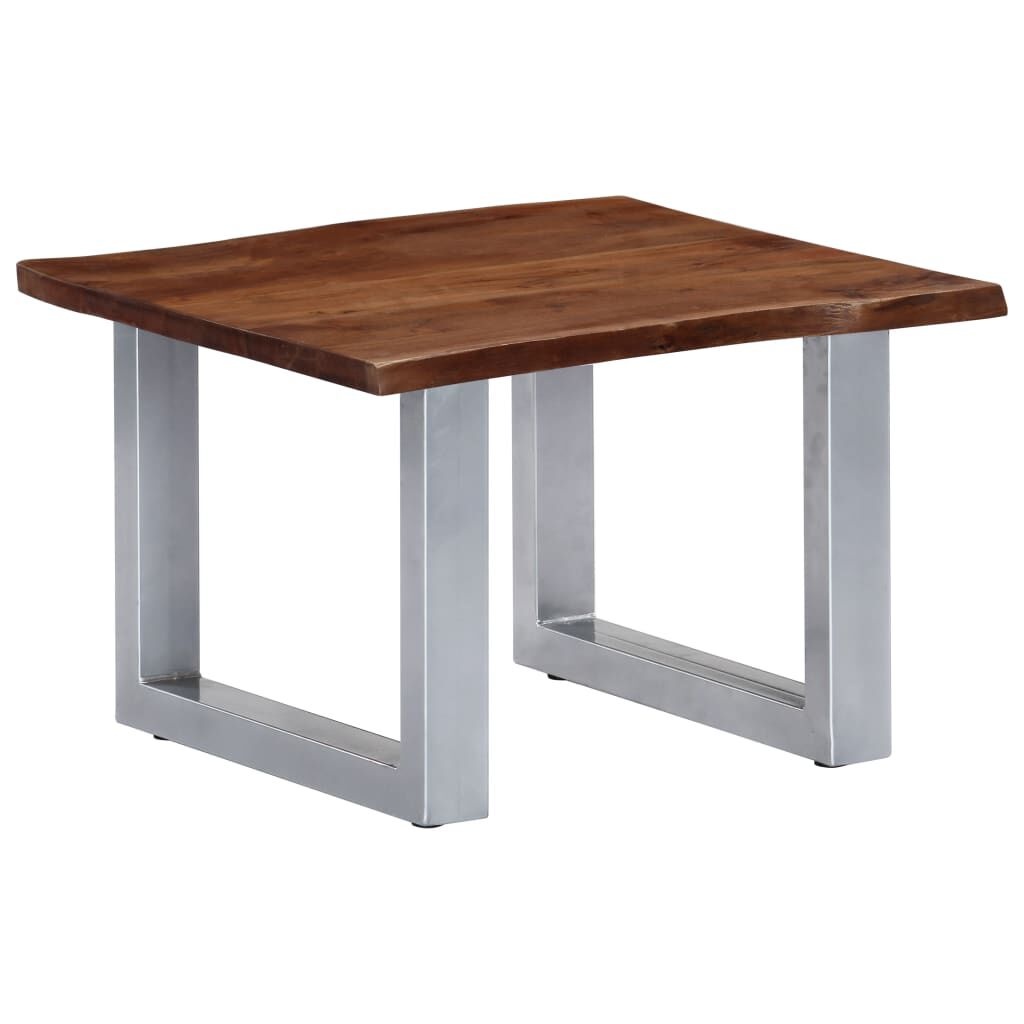 Salontafel Acaciahout 60x60 - Natuurlijke Rand - 42% Korting!