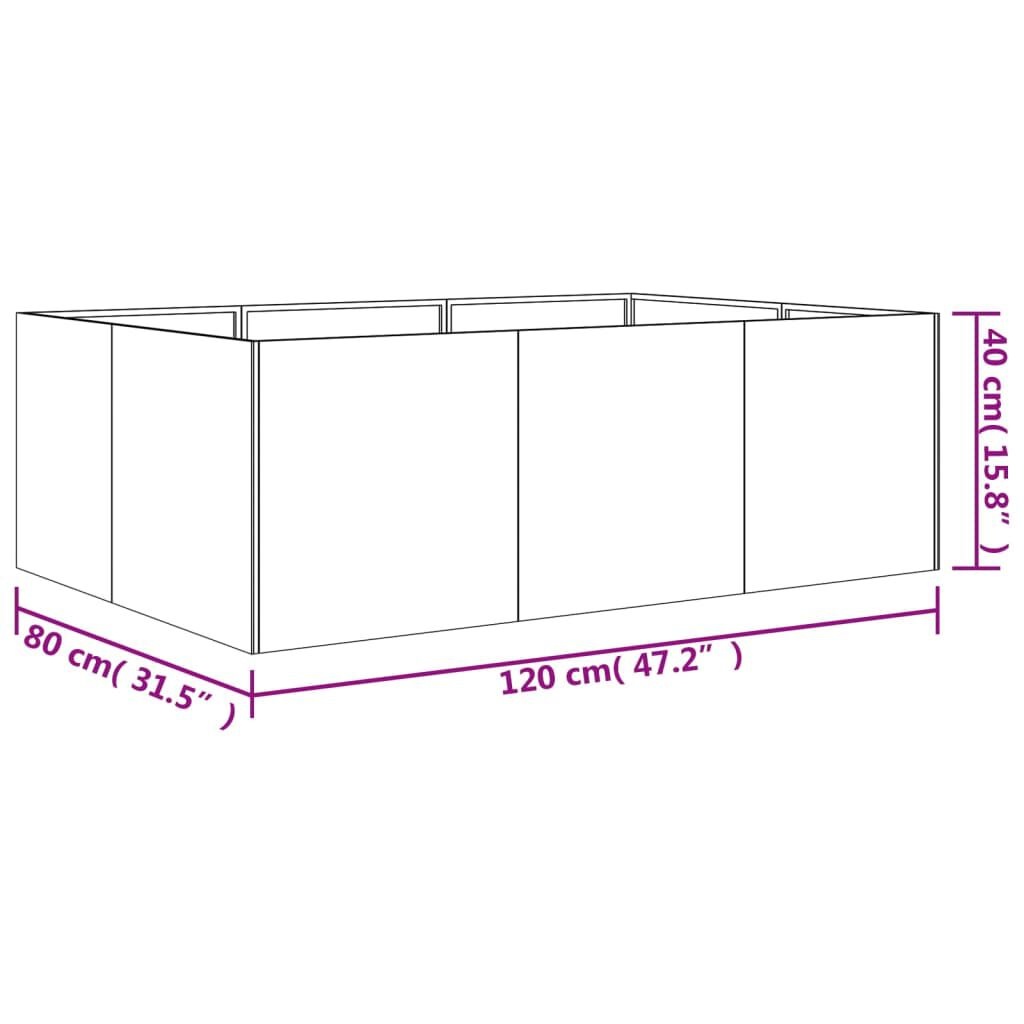 VidaXL Cortenstaal Plantenbak Verhoogd 120cm - 42% Korting!