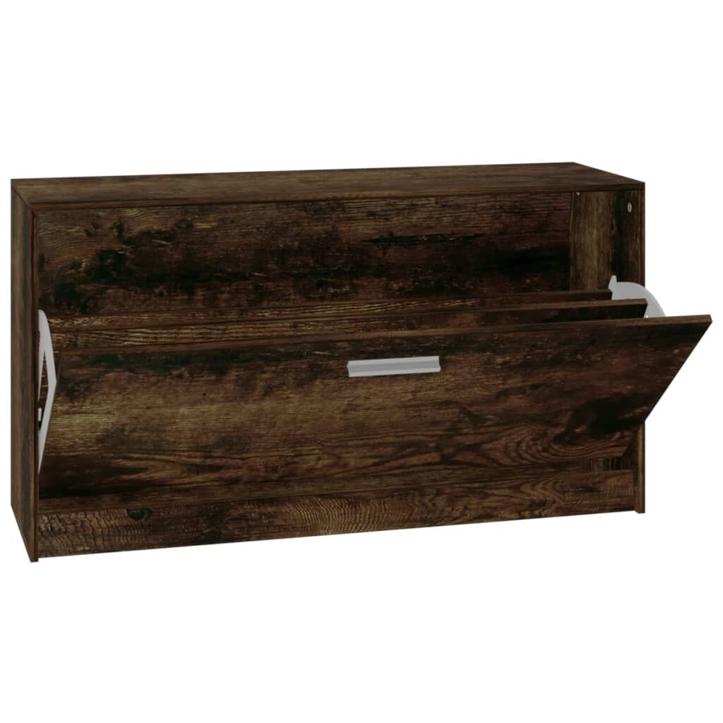 Schoenenbank Gerookt Eiken 80cm - 42% Korting!