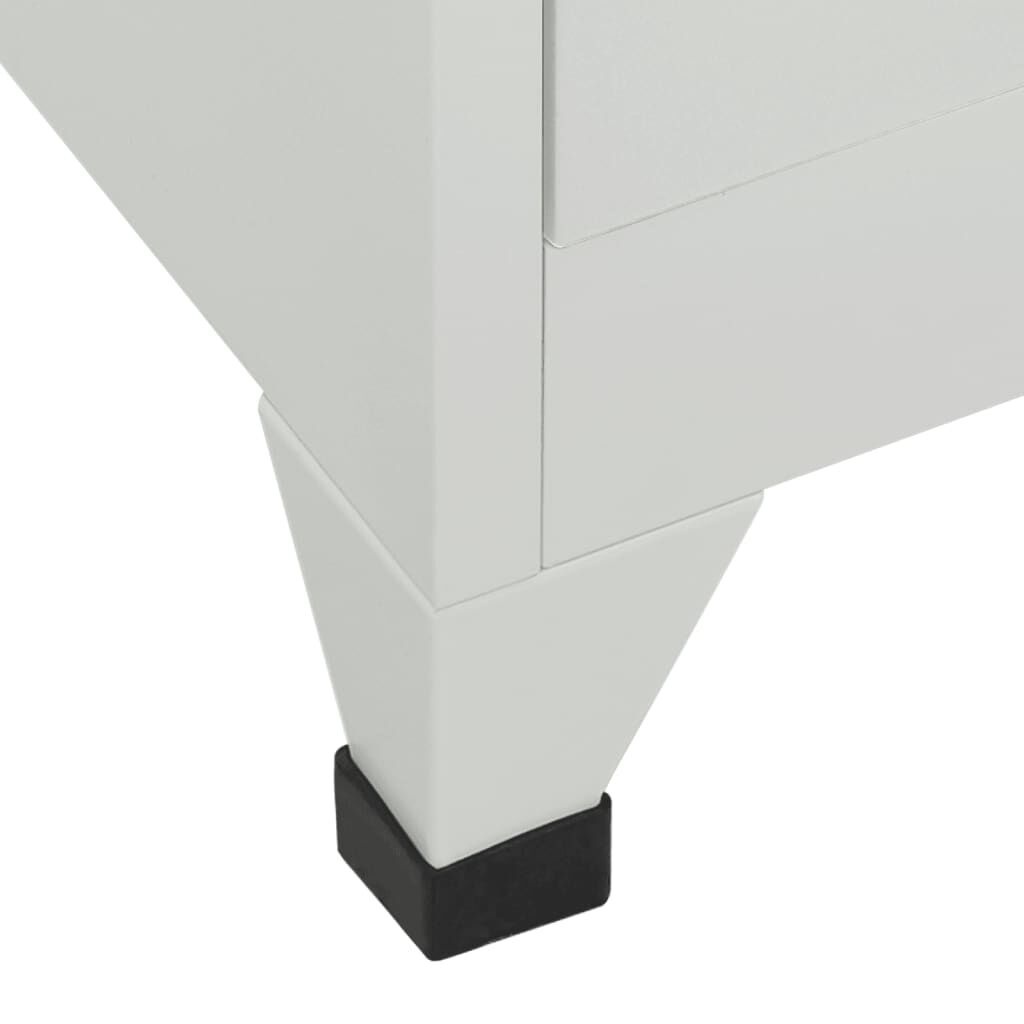 vidaXL Lockerkast Grijs - 6 Vakken - 42% Korting!