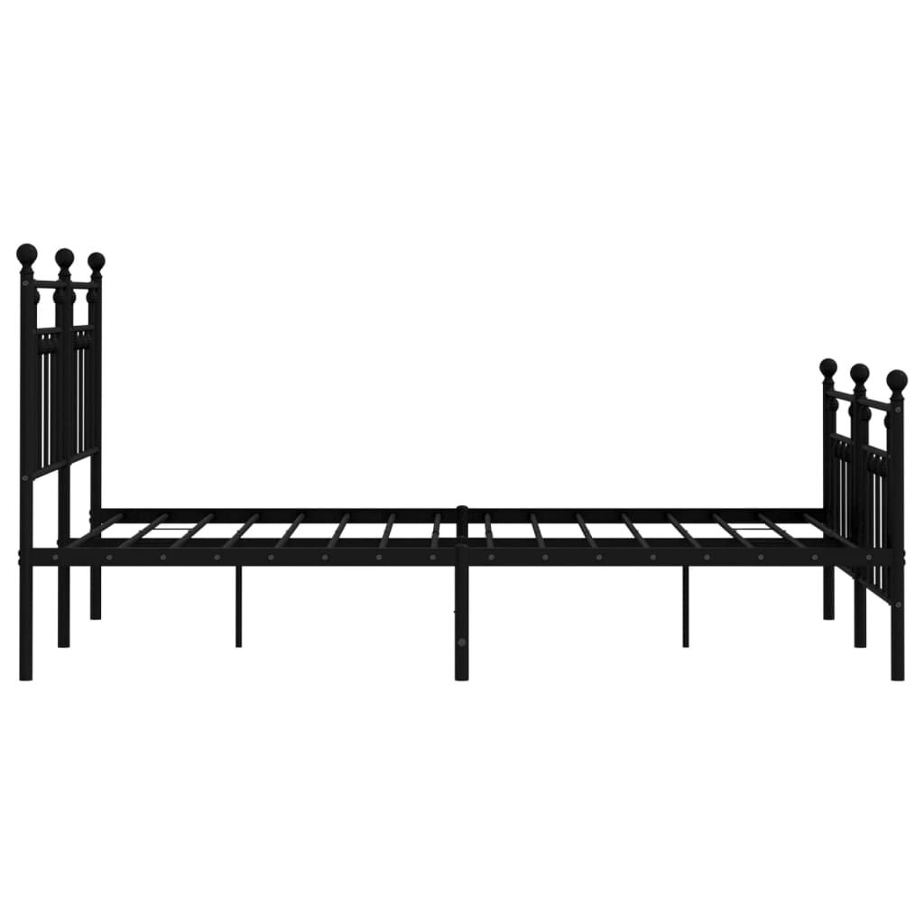 VidaXL Bedframe 140x190 Zwart Metaal -41% Korting!