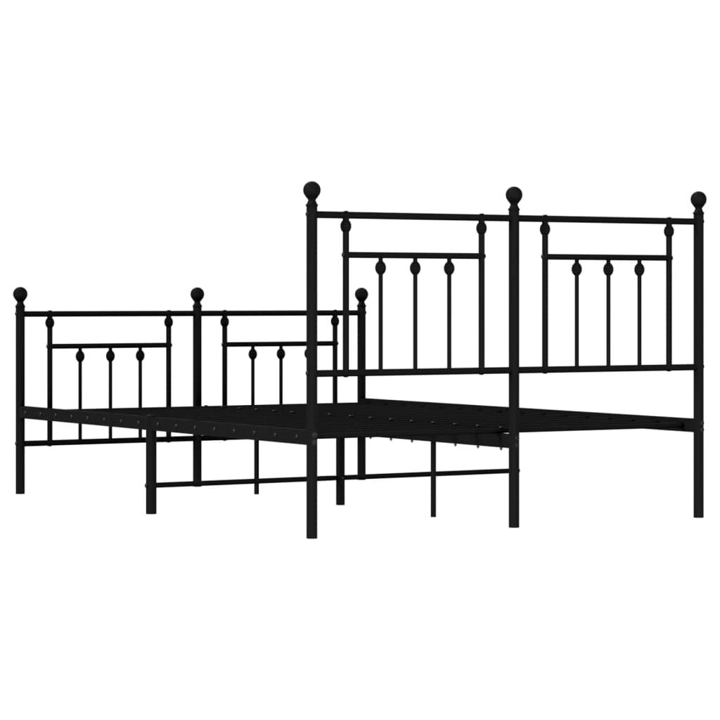 VidaXL Bedframe 140x190 Zwart Metaal -41% Korting!