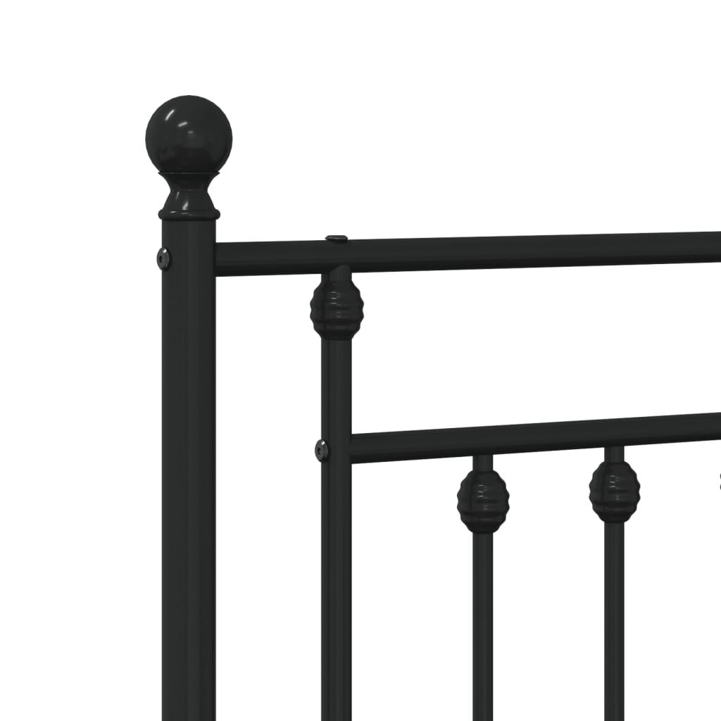 VidaXL Bedframe 140x190 Zwart Metaal -41% Korting!
