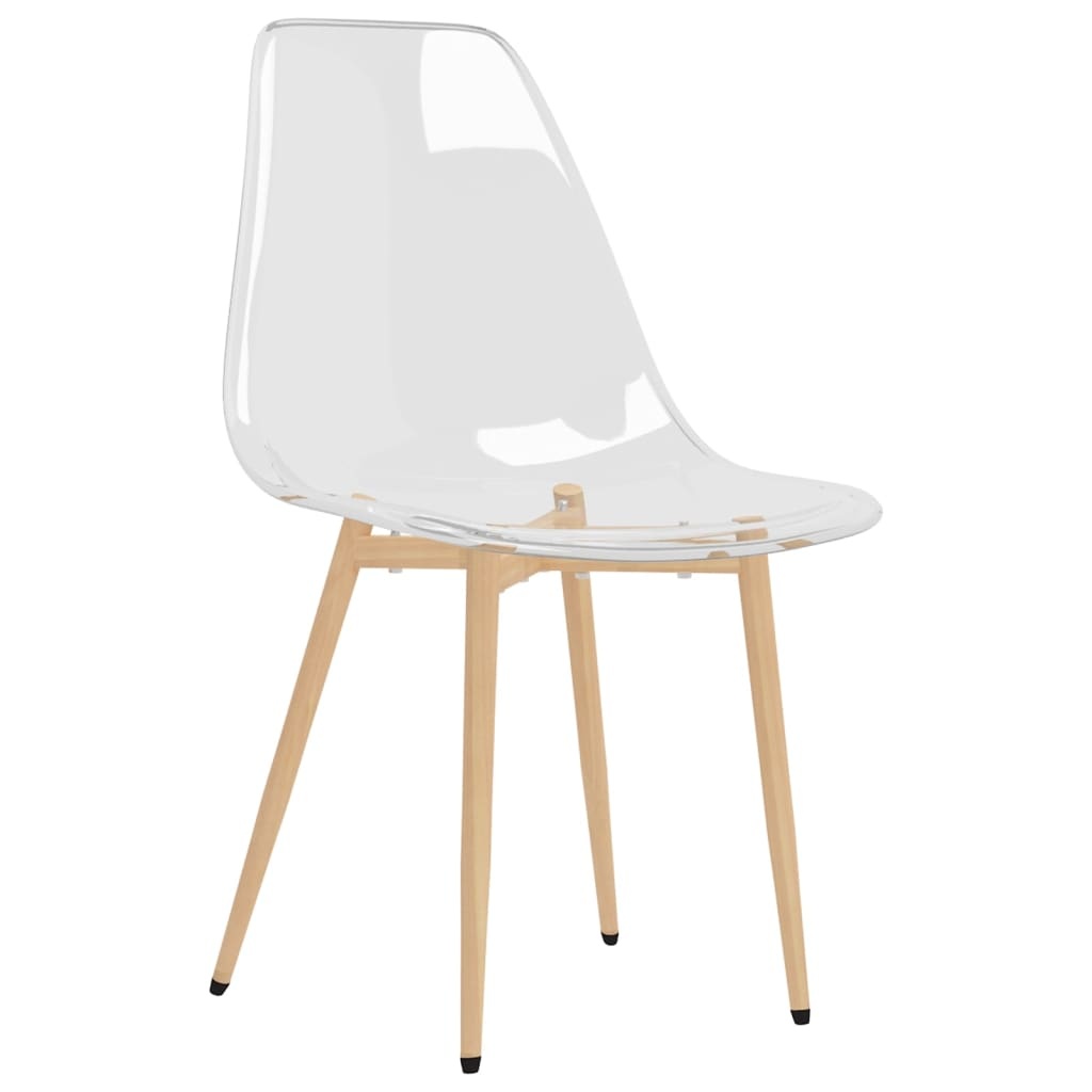 VidaXL Eetkamerstoelen (4 st) PET Transparant - 42% Korting!
