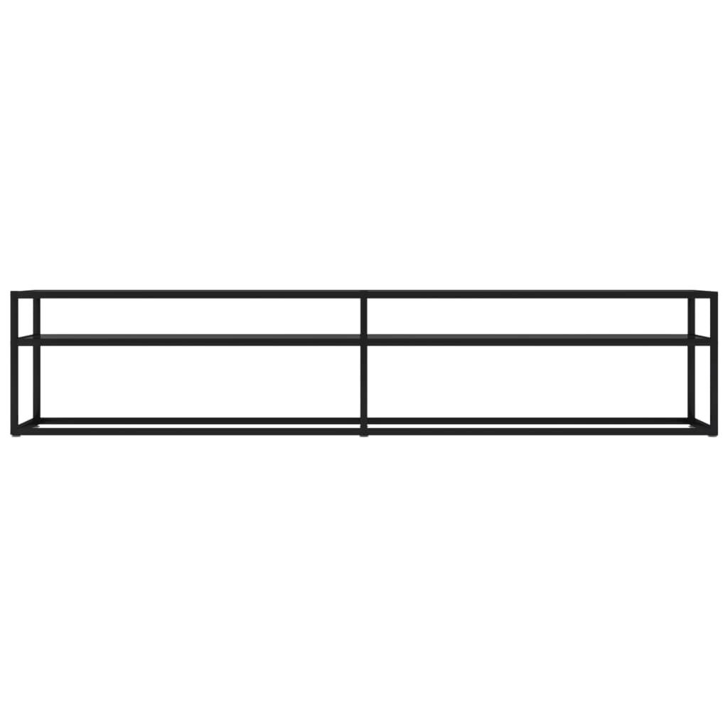 vidaXL TV-Meubel Zwart Glas 200cm - 35% Korting!