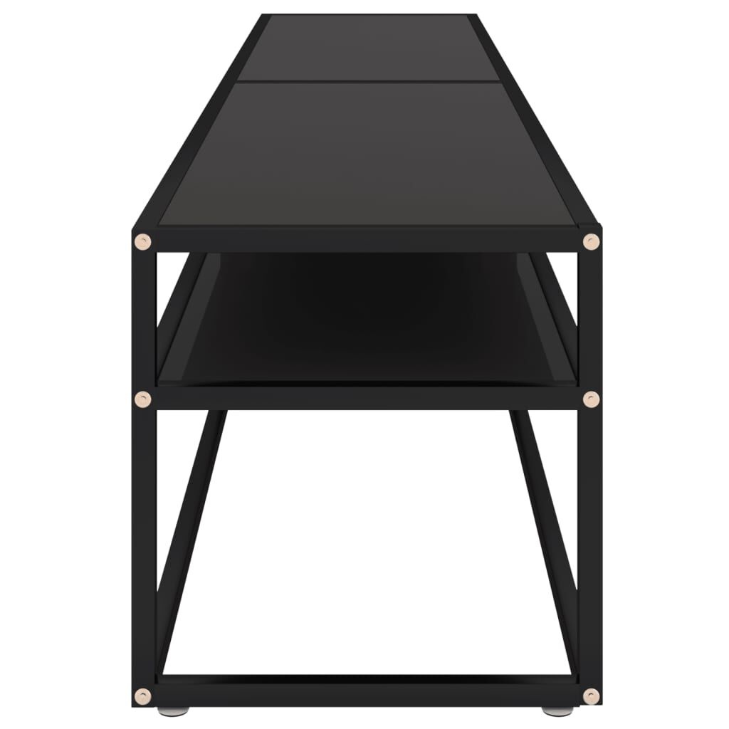 vidaXL TV-Meubel Zwart Glas 200cm - 35% Korting!