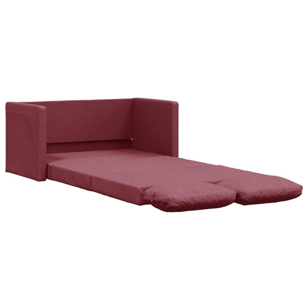 vidaXL 2-in-1 Slaapbank Wijnrood - Vloermodel - 45% Korting!