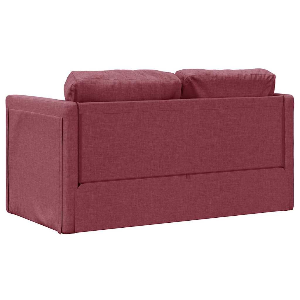 vidaXL 2-in-1 Slaapbank Wijnrood - Vloermodel - 45% Korting!
