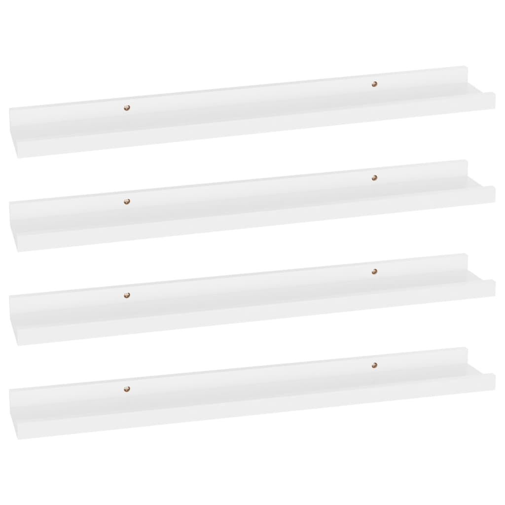 vidaXL Wandschappen 4 st Wit 60cm - 35% Korting!