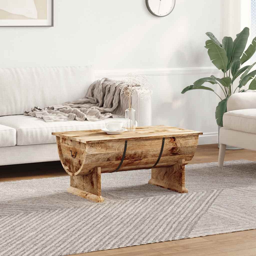 vidaXL Salontafel Mangohout 88x50cm - 35% Korting!
