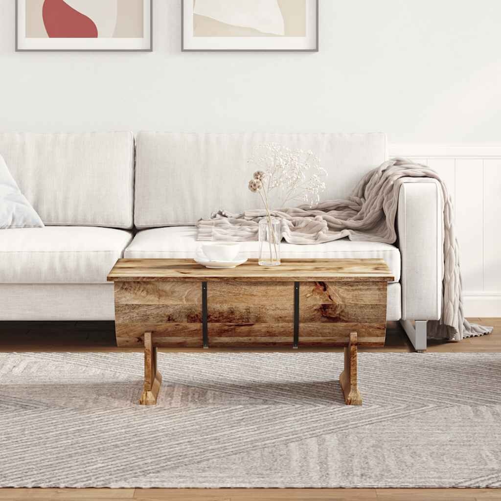vidaXL Salontafel Mangohout 88x50cm - 35% Korting!