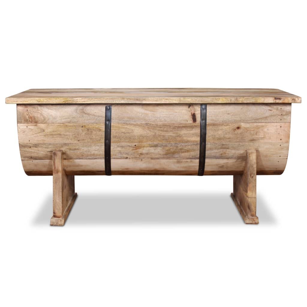 vidaXL Salontafel Mangohout 88x50cm - 35% Korting!