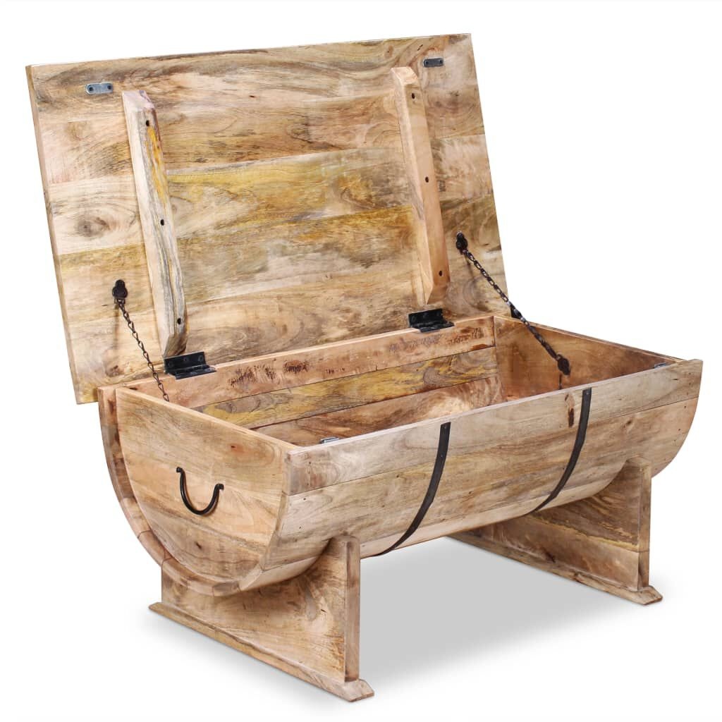 vidaXL Salontafel Mangohout 88x50cm - 35% Korting!