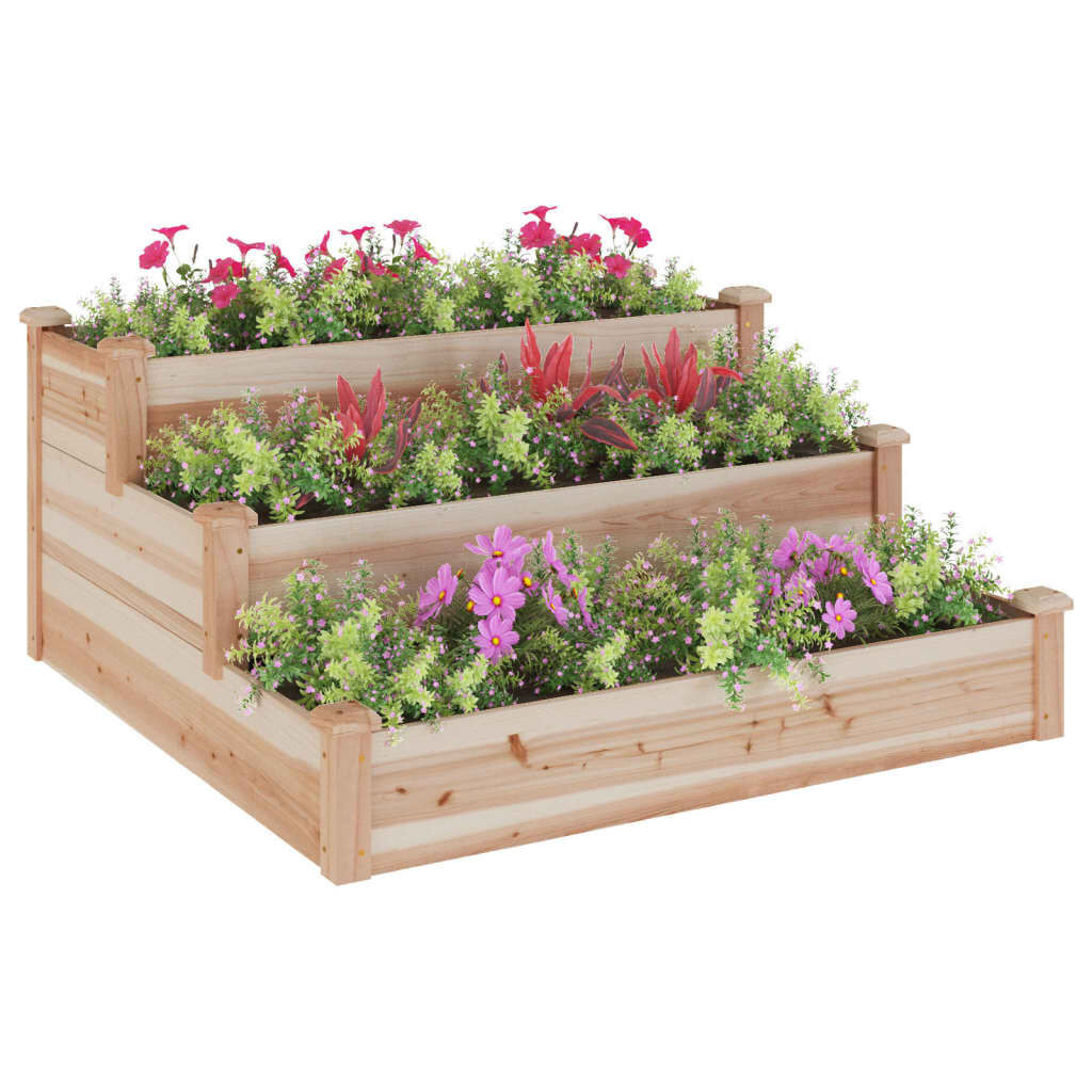VidaXL Verhoogde Plantenbak 120x120cm - 35% Korting!