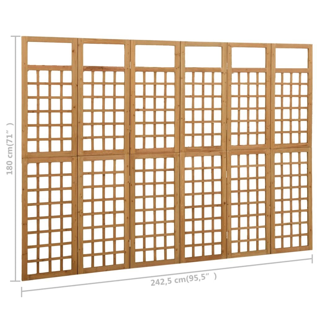 Kamerscherm/Trellis Vurenhout 242,5x180cm - 45% Korting!