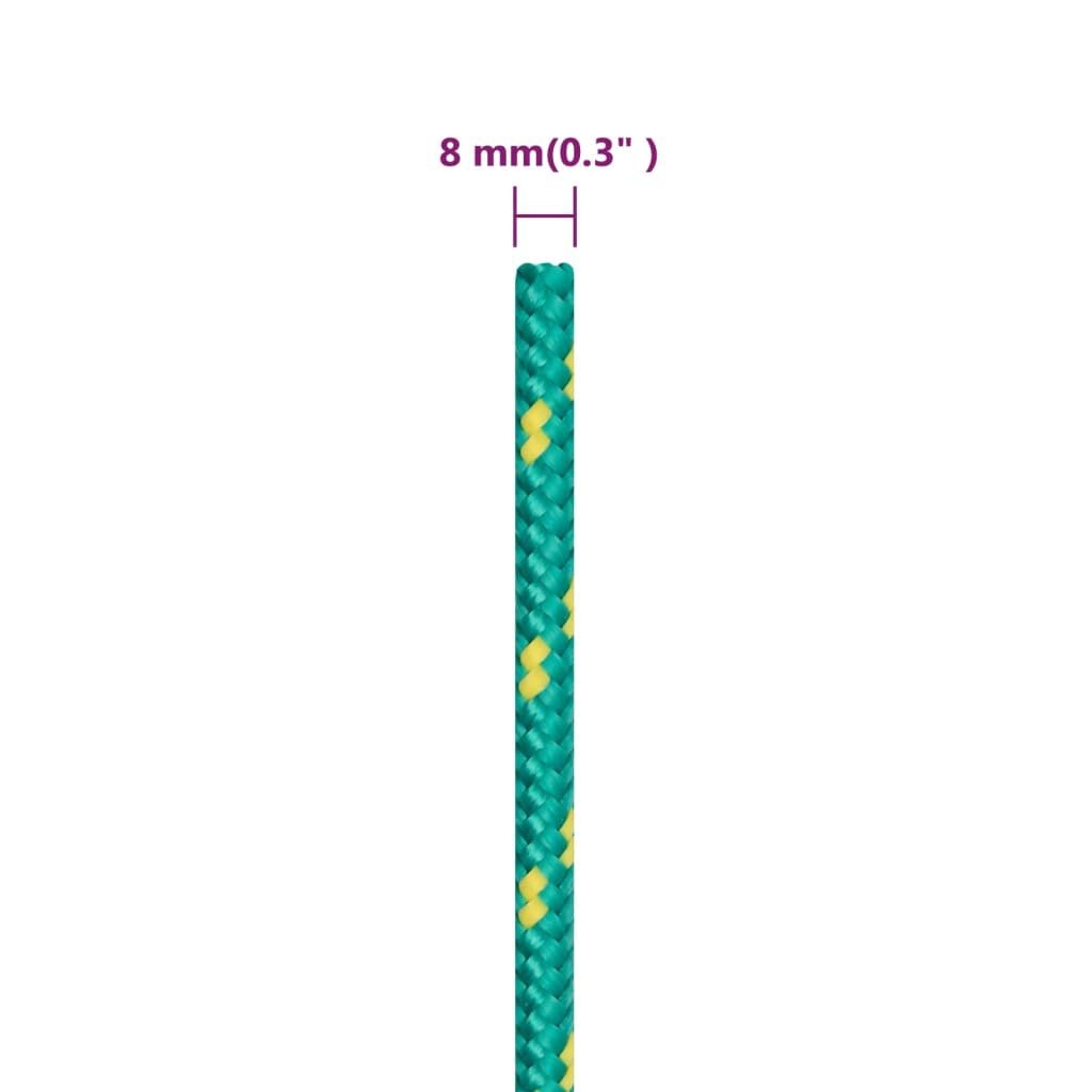 vidaXL Boottouw 8mm 100m Groen - 41% Korting!