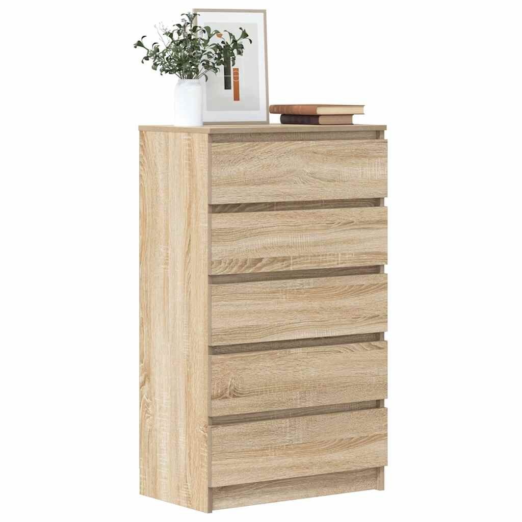 vidaXL Ladekast Sonoma Eiken - 60x36x103cm - 45% Korting!