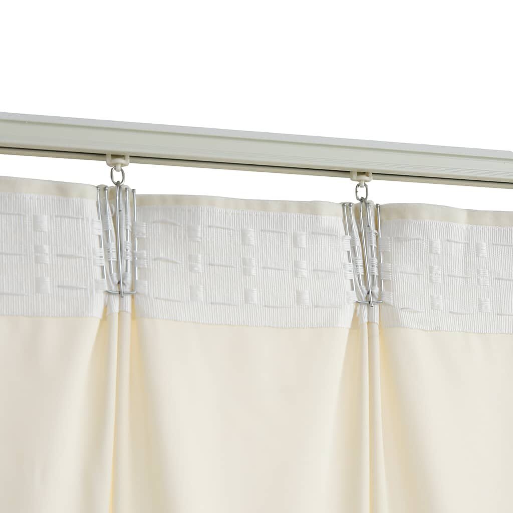 VidaXL Verduisterende Fluweel Gordijnen Crème 140x245cm -35%