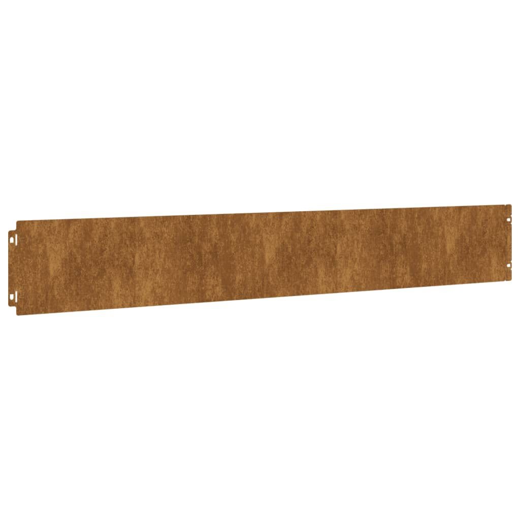 vidaXL Gazonrand Cortenstaal 50st - 55% Korting!
