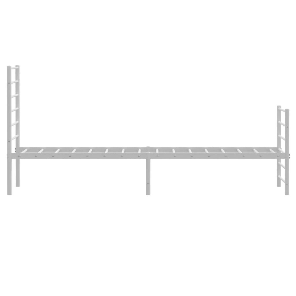 vidaXL Bedframe 90x190 cm - Wit Metaal - 41% Korting!