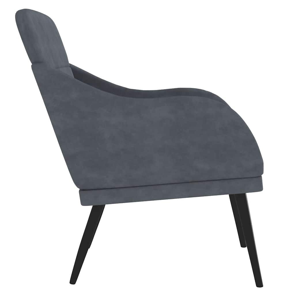 VidaXL Fluweel Fauteuil Donkergrijs - 41% Korting!