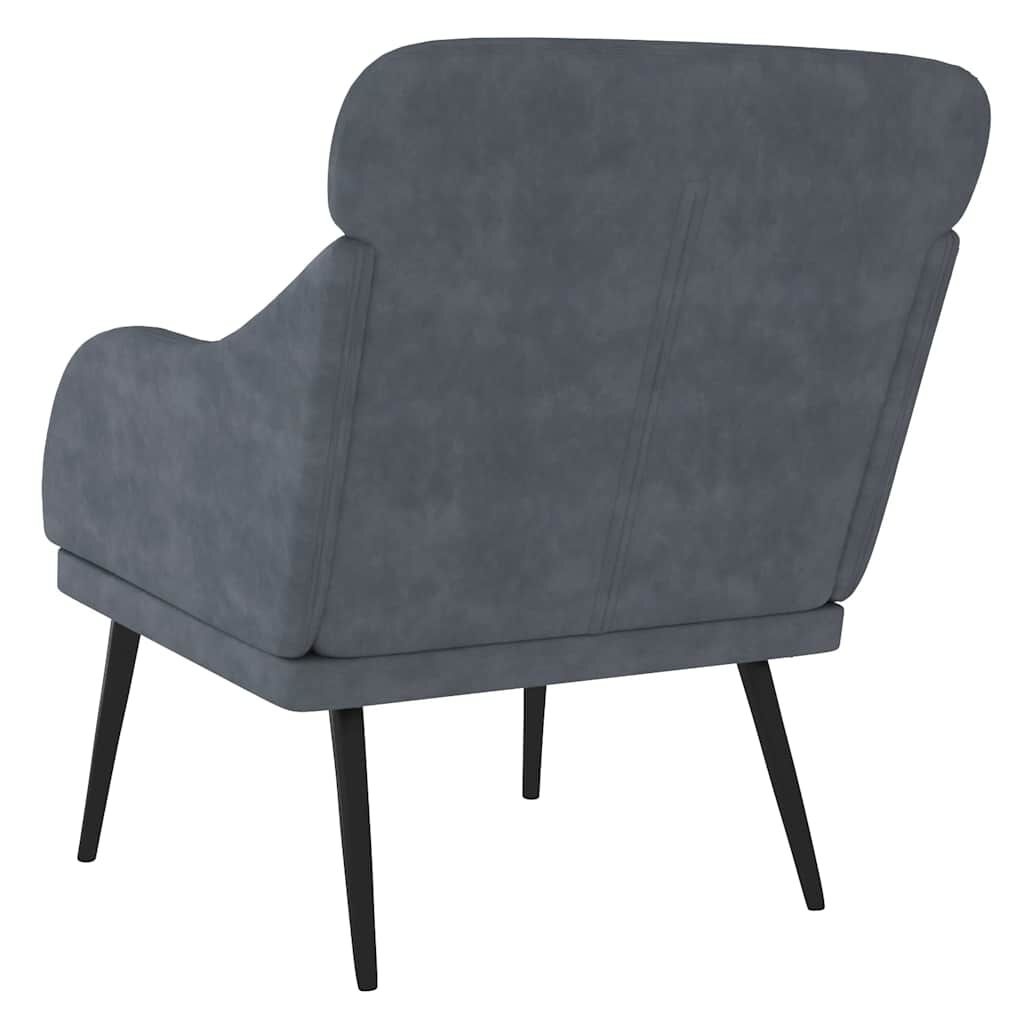 VidaXL Fluweel Fauteuil Donkergrijs - 41% Korting!