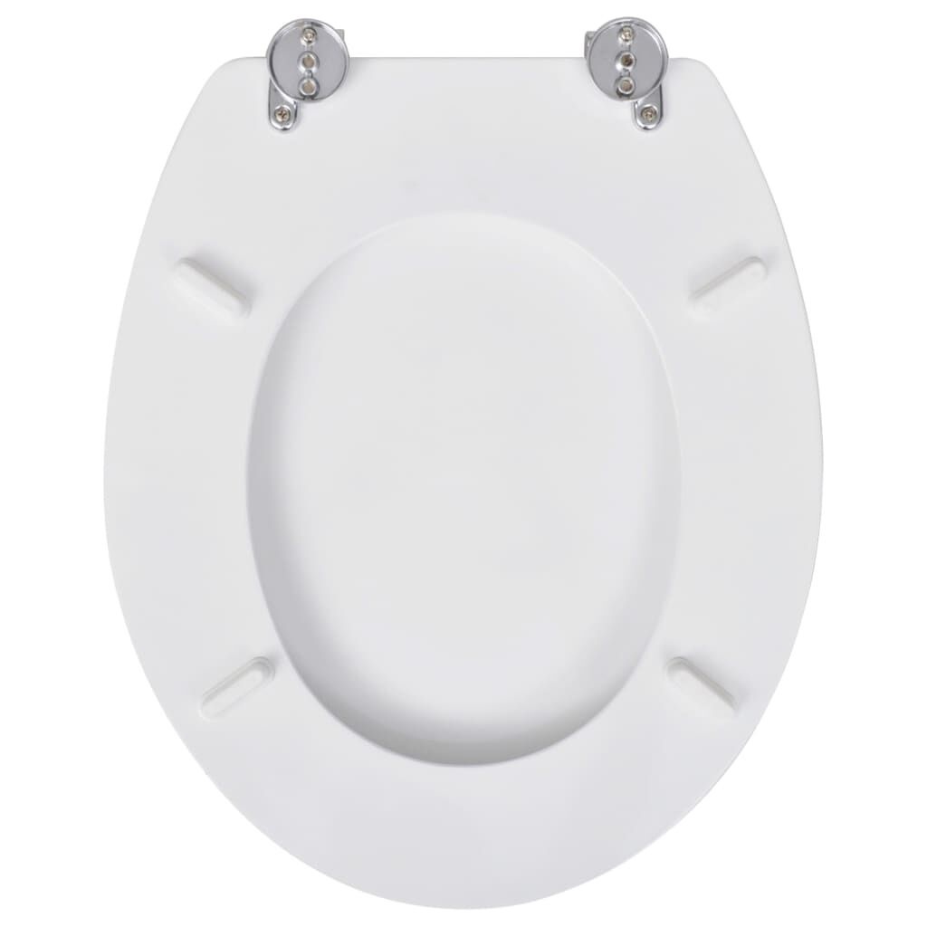 vidaXL Toiletbril Wit MDF - Simpel Design - 47% Korting!