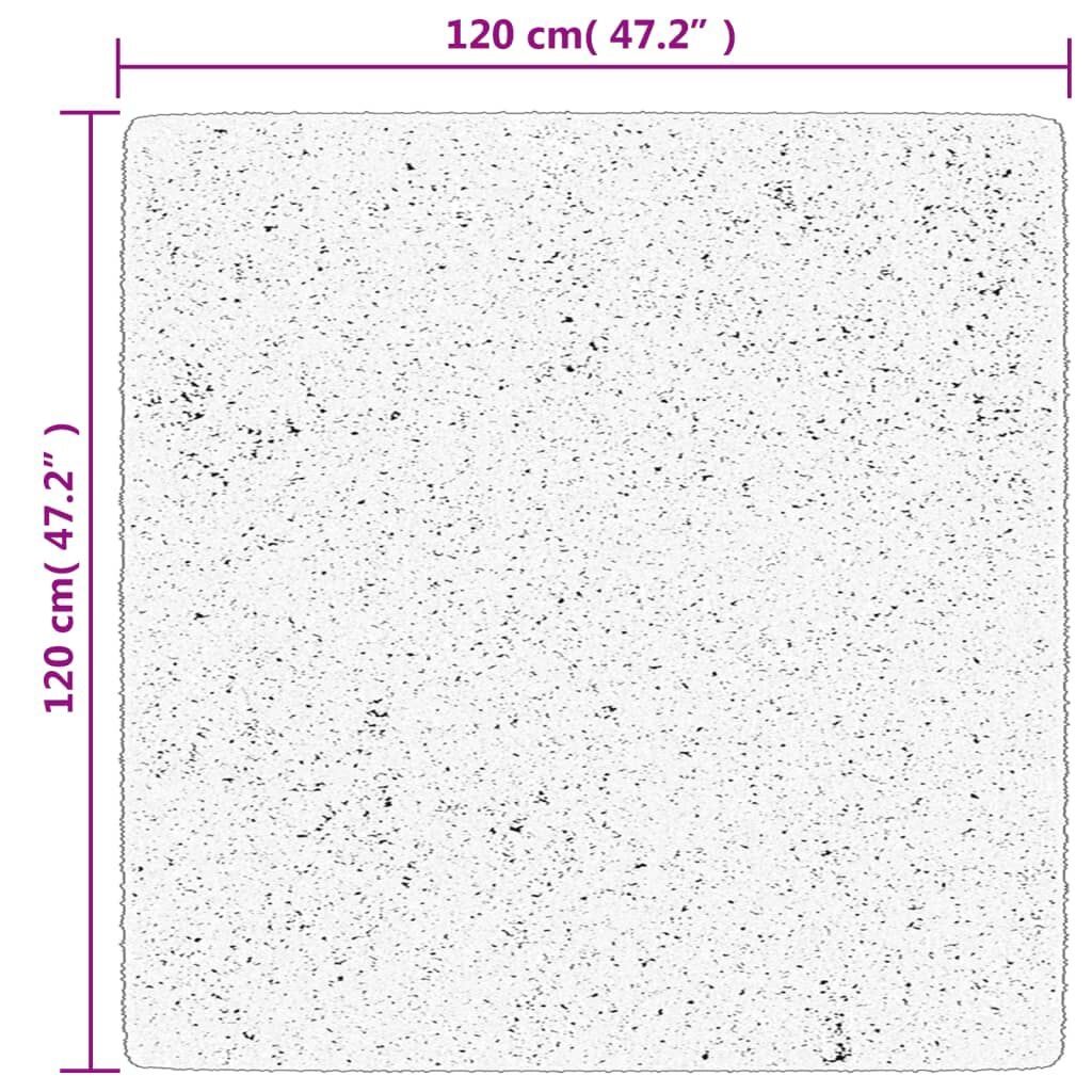 vidaXL Vloerkleed HUARTE Antraciet 120x120cm - 41% Korting!