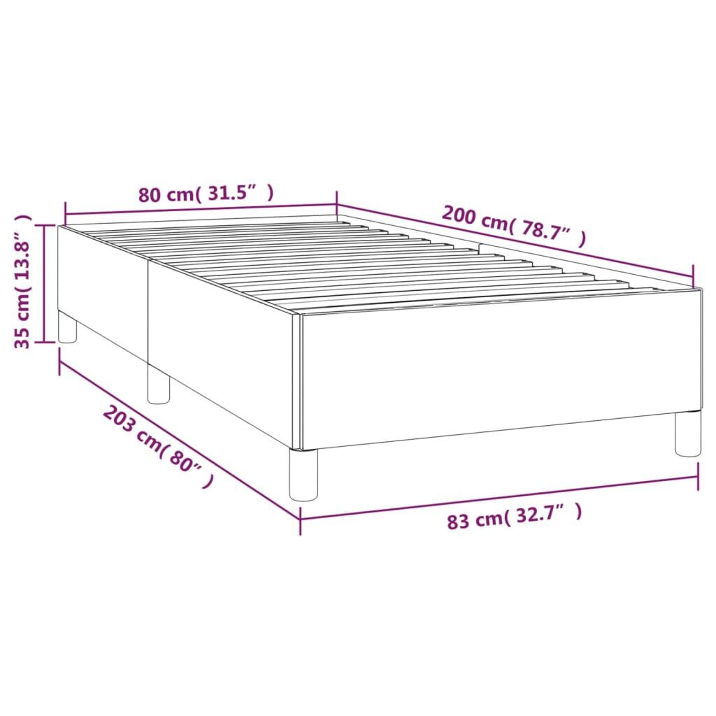 vidaXL Bedframe 80x200 Taupe - Gebruikt, 41% Korting!