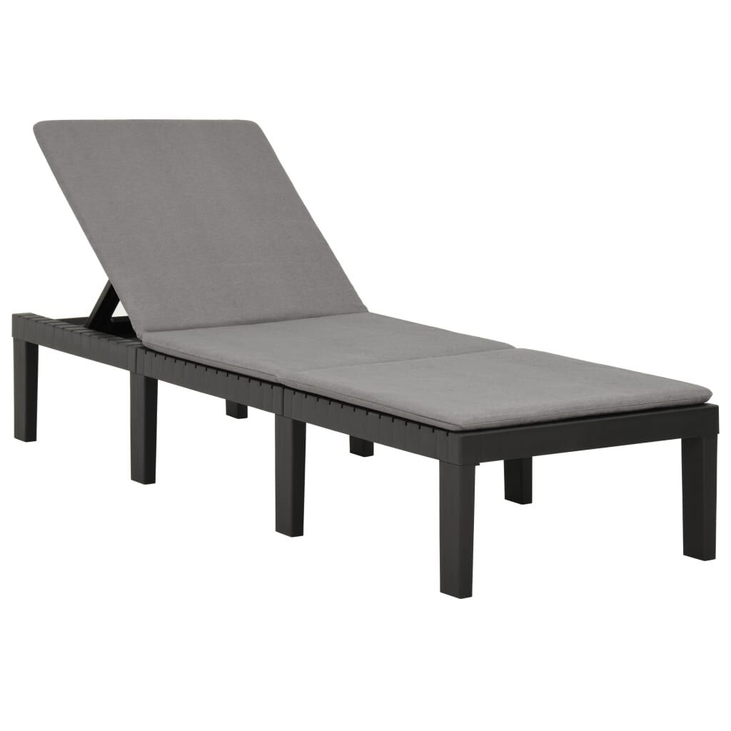 VidaXL Ligbed Antraciet + Kussen - 42% Korting!
