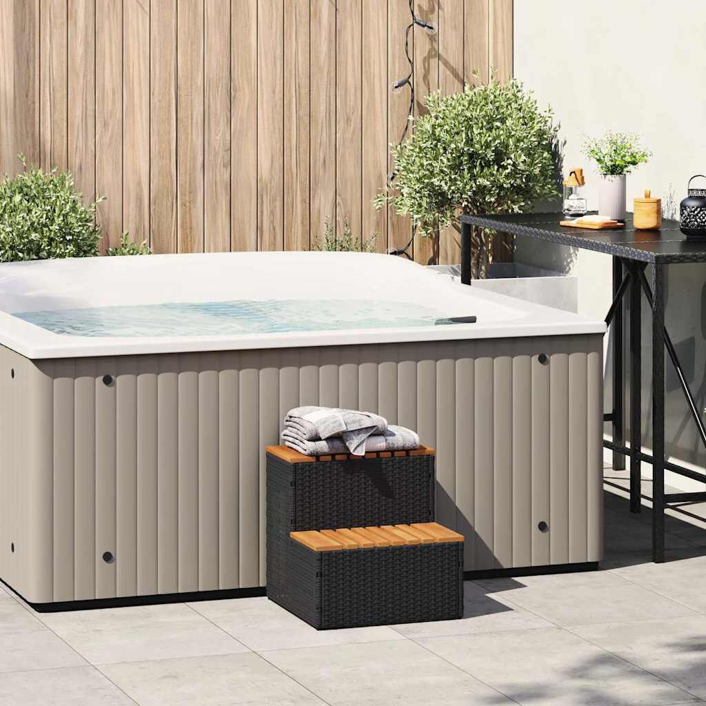 vidaXL Hottub Opstap Zwart - 35% Korting!