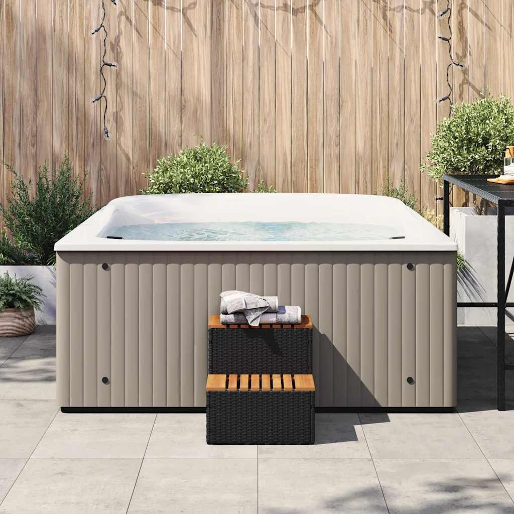 vidaXL Hottub Opstap Zwart - 35% Korting!