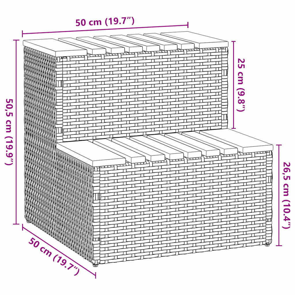 vidaXL Hottub Opstap Zwart - 35% Korting!