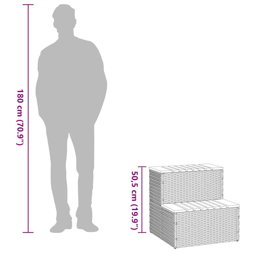 vidaXL Hottub Opstap Zwart - 35% Korting!