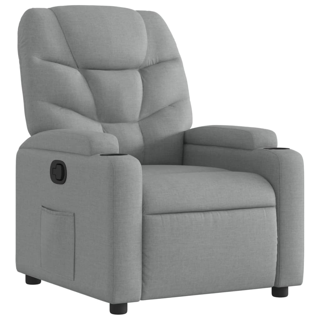 vidaXL Verstelbare Fauteuil Lichtgrijs - 35% Korting!