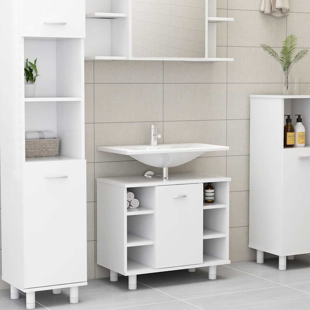 vidaXL Badkamerkast Wit 60cm - Zo Goed Als Nieuw - 35% Korting!