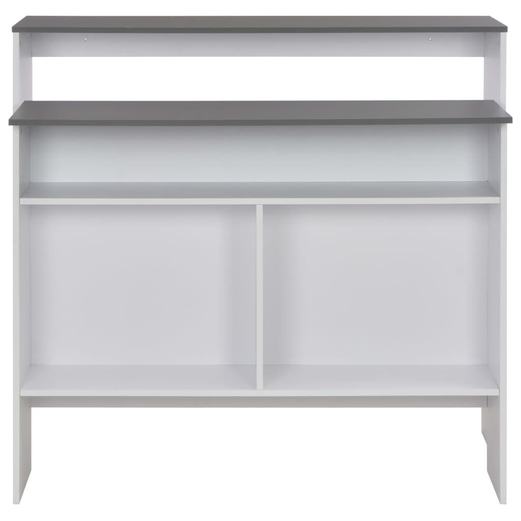 VidaXL Bartafel Wit/Grijs 130cm - 65% Korting!