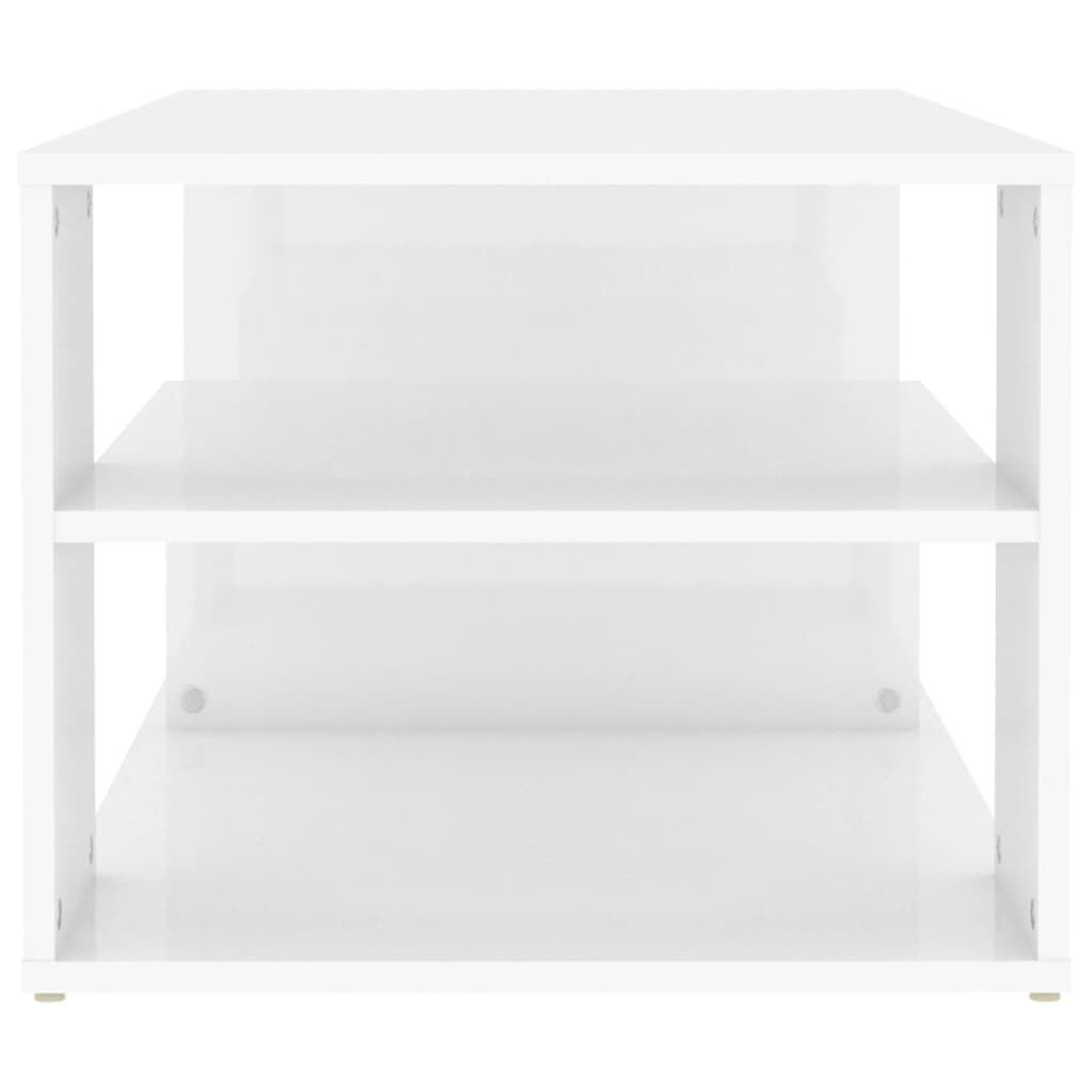 Salontafel Hoogglans Wit 100x50x40cm - 35% Korting!