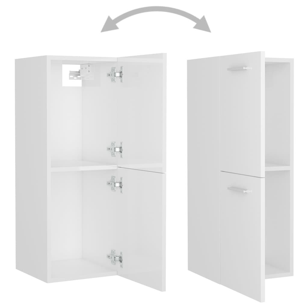vidaXL Badkamerkast Wit 30x30x80cm - 35% Korting!