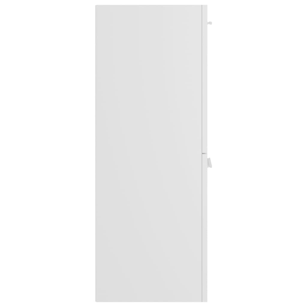 vidaXL Badkamerkast Wit 30x30x80cm - 35% Korting!