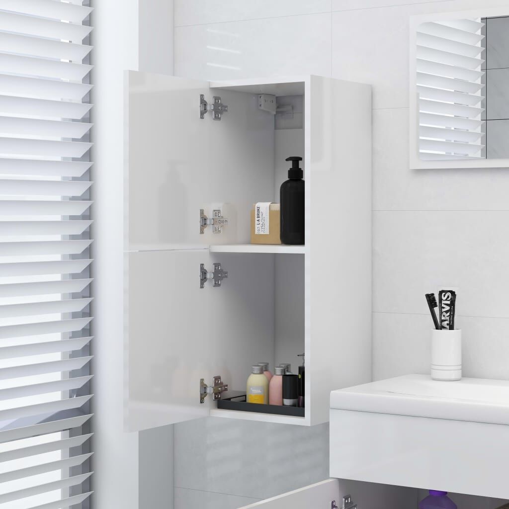 vidaXL Badkamerkast Wit 30x30x80cm - 35% Korting!