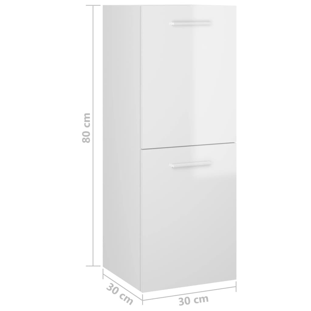 vidaXL Badkamerkast Wit 30x30x80cm - 35% Korting!