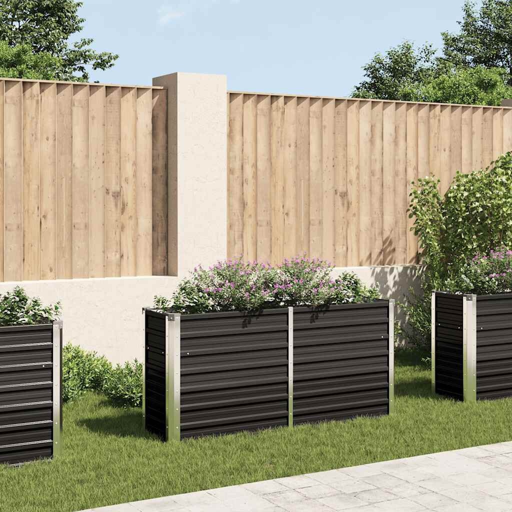 VidaXL Verhoogde Plantenbak 160cm Antraciet - 35% Korting!