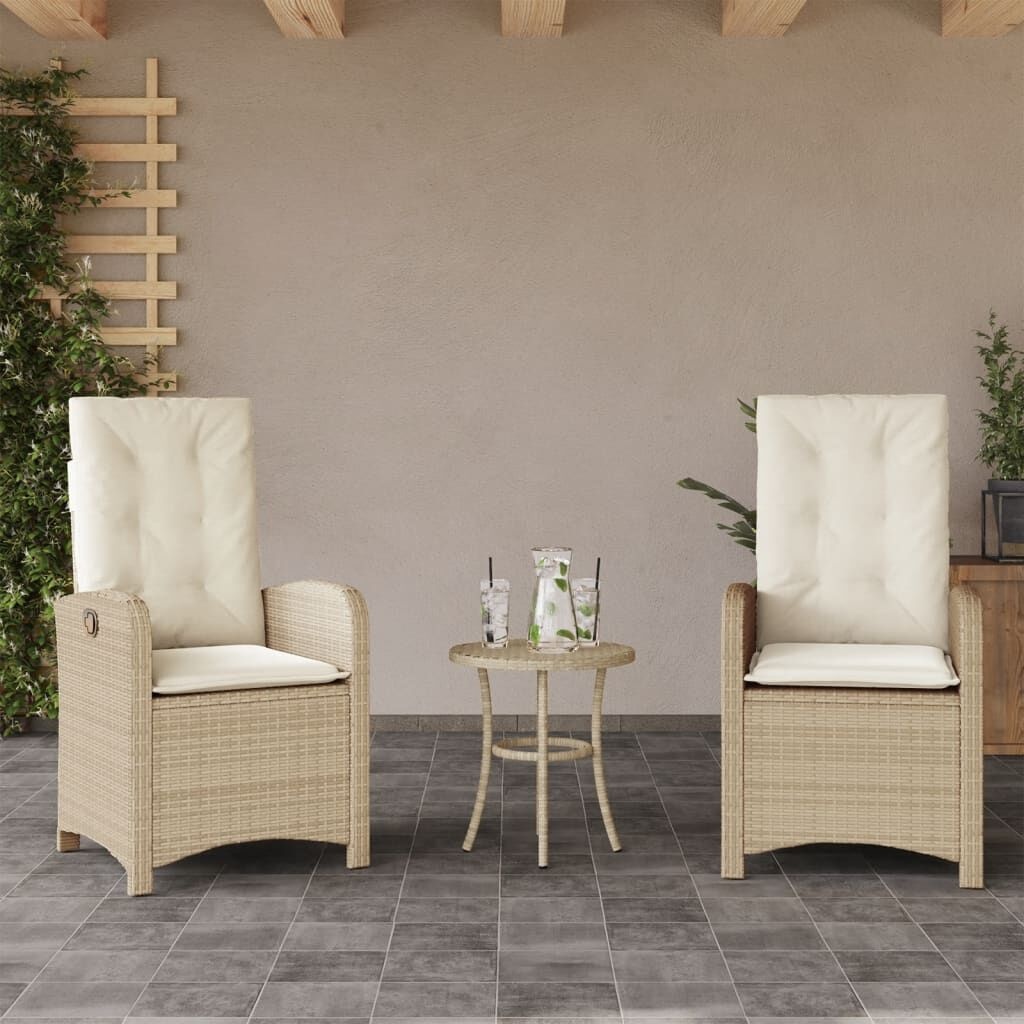 Tuinstoelen (2x) verstelbaar met kussens -35%!