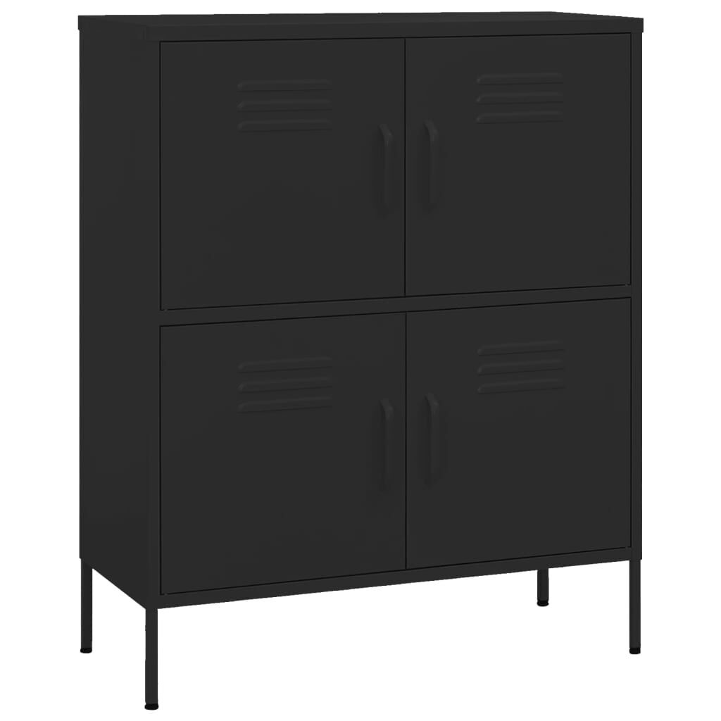 vidaXL Opbergkast Zwart 80x35x101,5cm - 35% Korting!