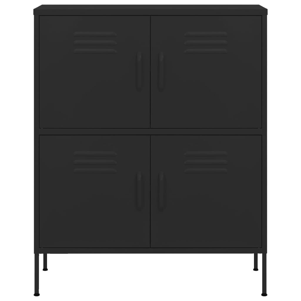 vidaXL Opbergkast Zwart 80x35x101,5cm - 35% Korting!