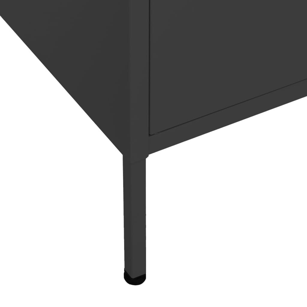 vidaXL Opbergkast Zwart 80x35x101,5cm - 35% Korting!