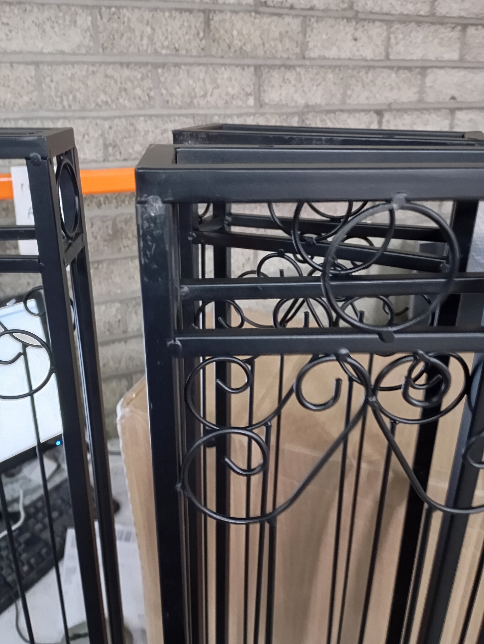 Smeedijzeren Poort 121cm Zwart - Krasjes, 55% Korting!